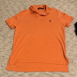 Ralph Lauren Men's Polo Shirt in Vibrant Orange